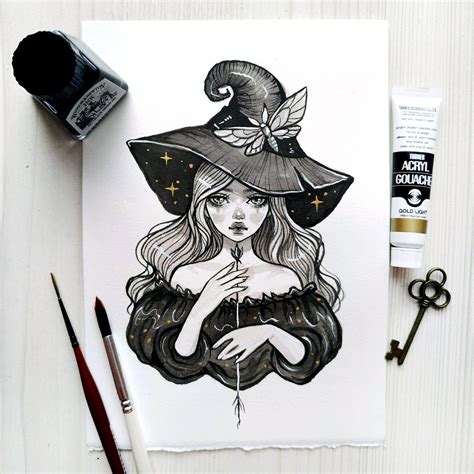 Grim and creepy witch sketches to channel the spirit of Halloween